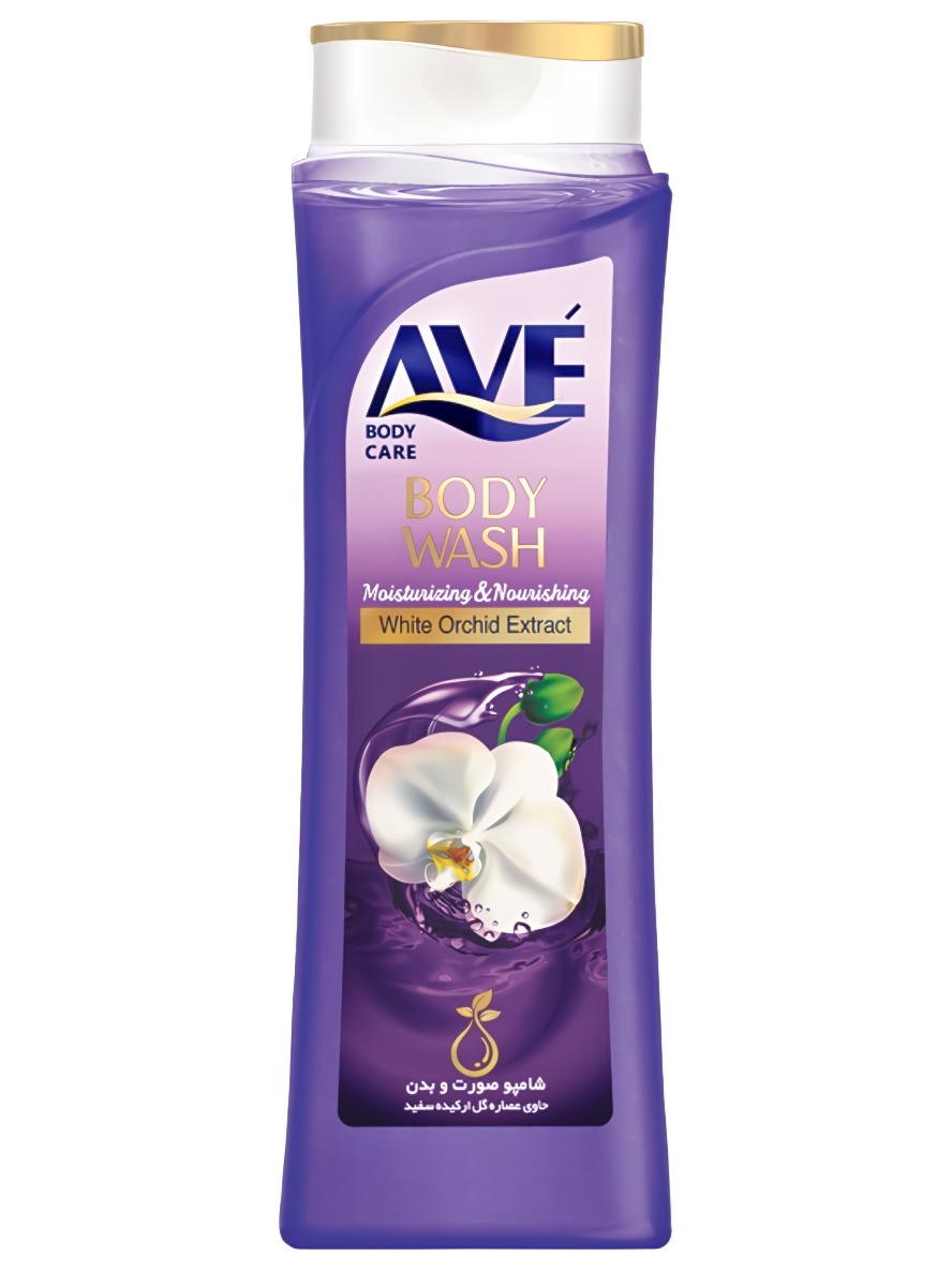 AVE гель для душа экстракт белой орхидеи 400мл AVE гель для душа экстракт белой орхидеи 400мл