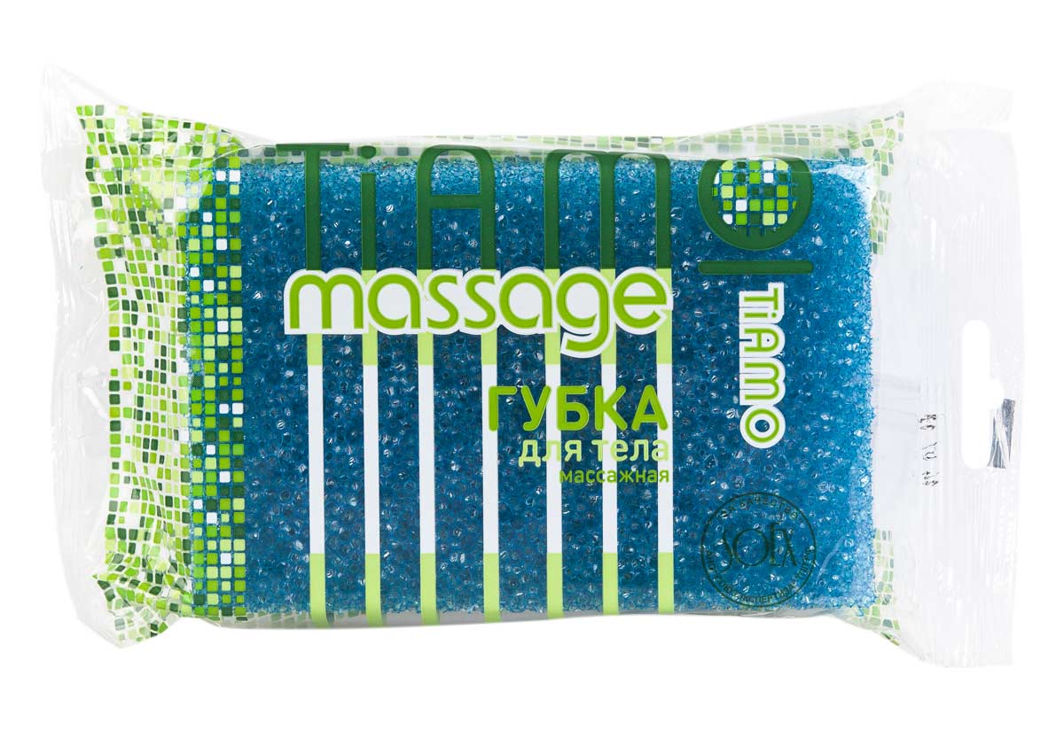 Фея Губка для тела массажная прямоугольная/Tiamo Massage "Оригинал" 