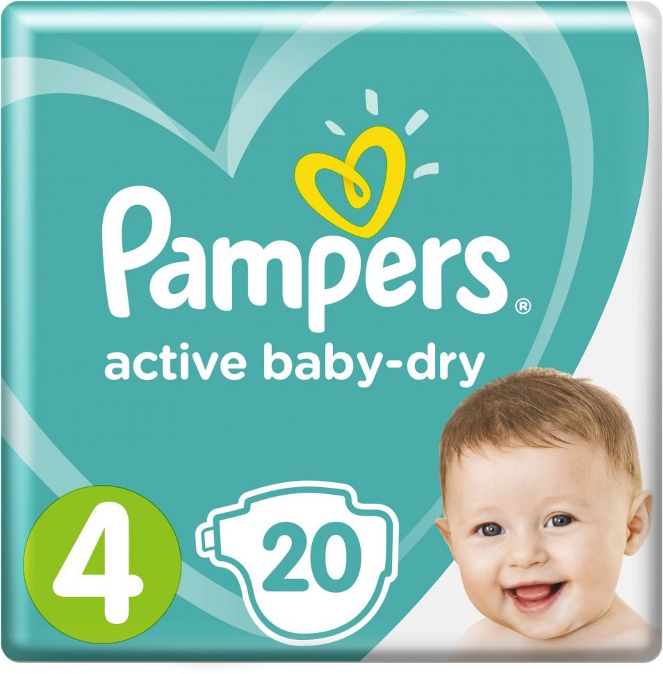Pampers Activе Baby макси 9-14 кг/20 шт