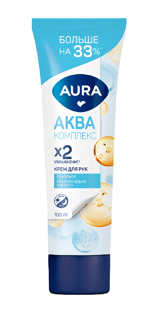 Aura Крем для рук Аква комплекс 2Х Увлажнение 100 мл