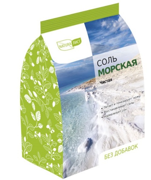 Натуралист Соль для ванн Морская 800гр