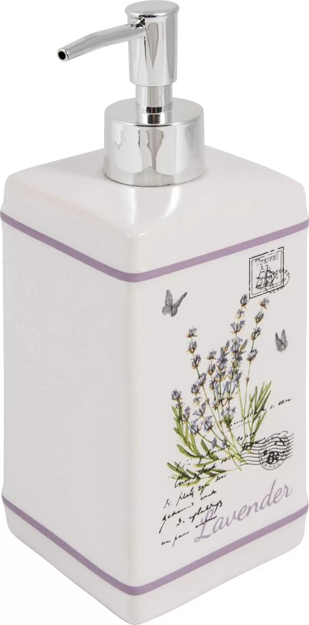 Дозатор для жидкого мыла Лаванда DIS-LAV керамика