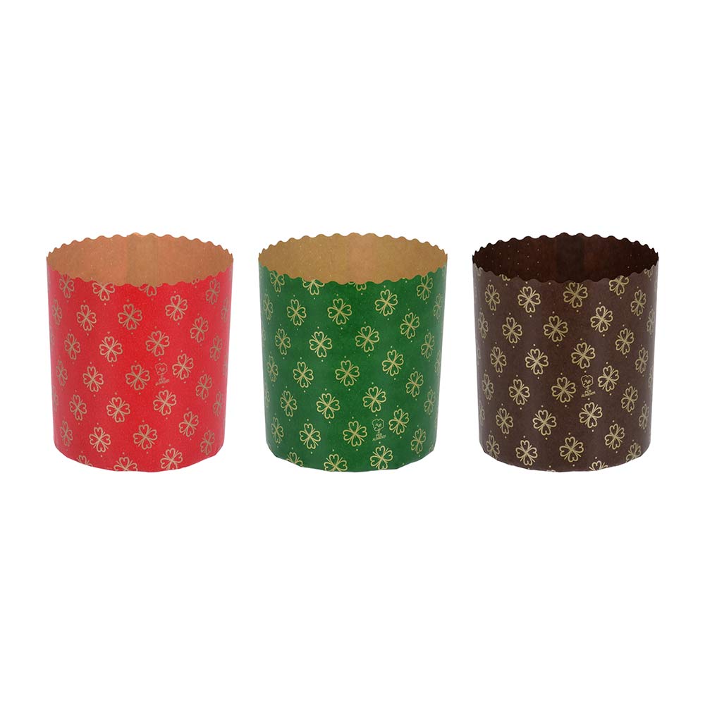 Marmiton Набор бумажных форм"Пасхальный" для выпечки куличей 0,3л d 7*8,5см 3шт 11367