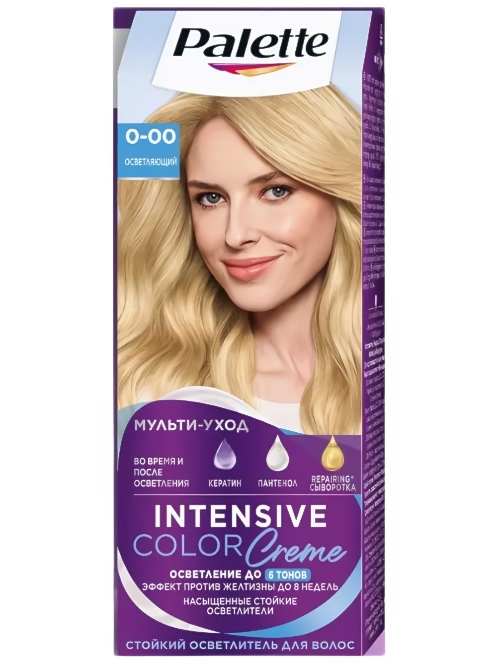 Палетте ICC крем-краска для волос E20 осветляющий 100мл