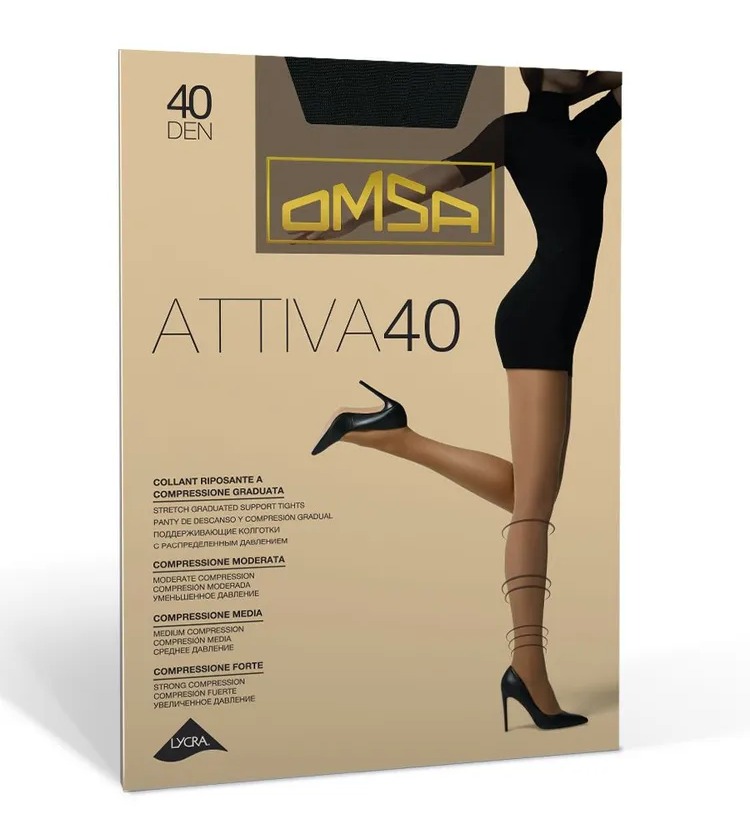 OMSA Колготки 269 Oms Attiva 40 den (5, Nero)