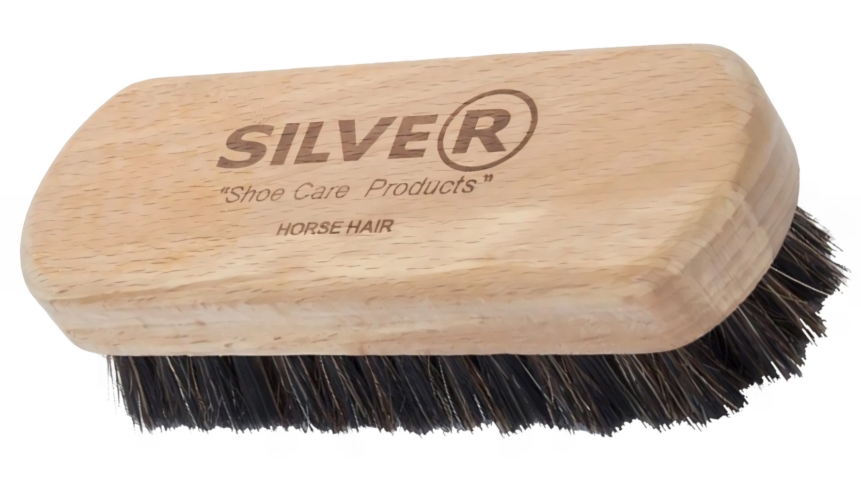Silver щетка деревянная для обуви с натуральным ворсом AB2002-00