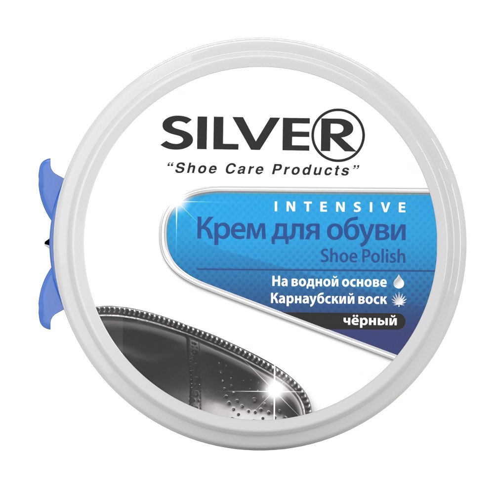 Silver Premium крем для обуви банка "Классик" 50мл CL2003 (черный)