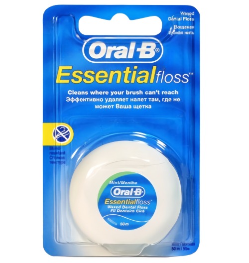 Зубная нить Essential floss мятная 50м