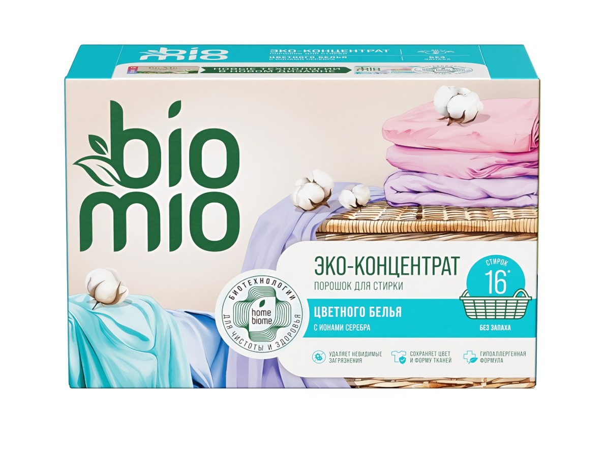 BioMio Bio-Universal экологич.стиральный порошок универсальный Colors&Whites 500гр