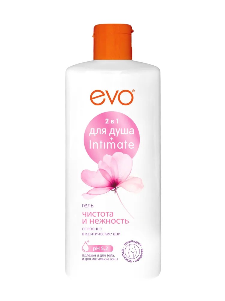 Гель 2в1 для душа и интимной гигиены EVO Чистота и Нежность 400 мл