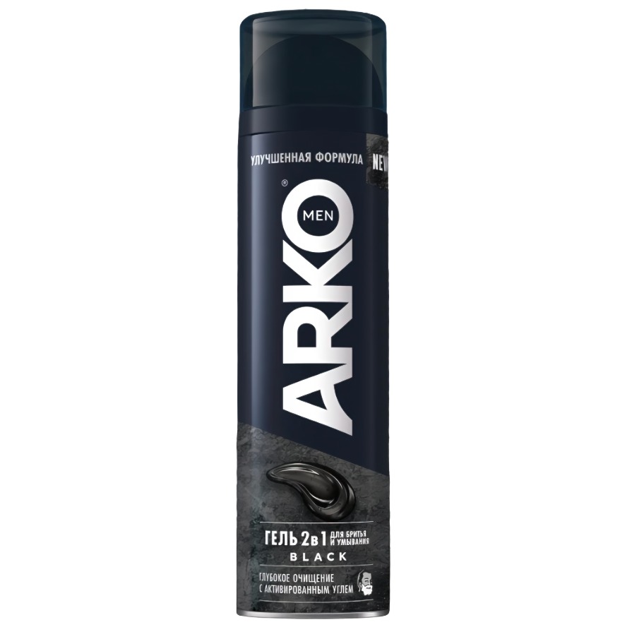 ARKO гель  для бритья и умывания 2в1 Black 200мл