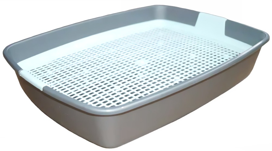 Лоток для кошек Сибирская Кошка мяус с сеткой и бортиком