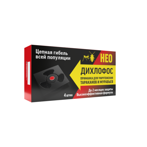 Дихлофос Нео Приманка от тараканов и муравьев 4шт