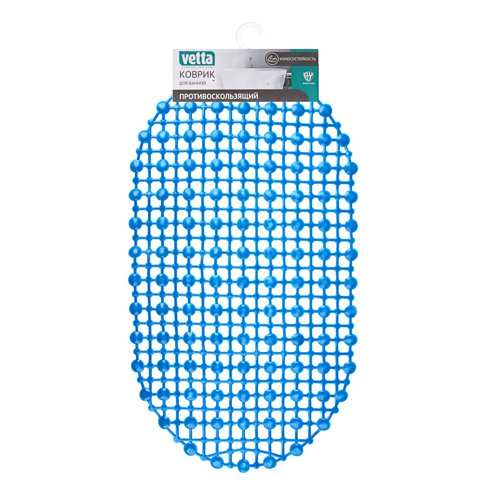 VETTA Коврик в ванную противоскользящий  67х36см "Симпл" 2 цвета