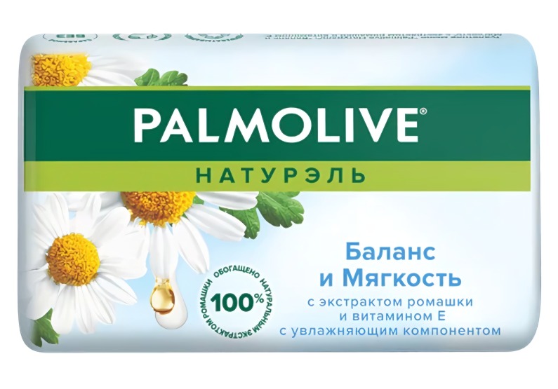 Палмолив мыло 90гр (Ромашка и витамин Е, Баланс и мягкость)
