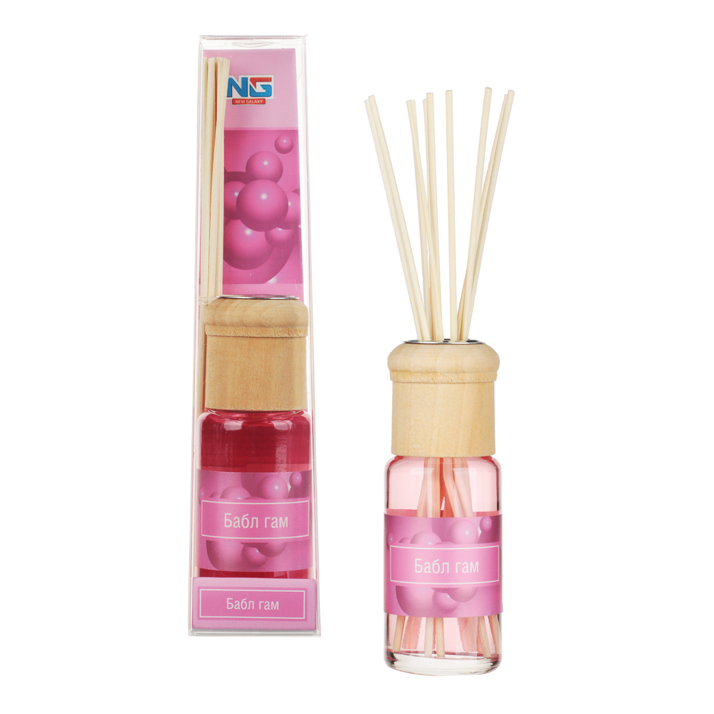 NEW GALAXY Ароматизатор диффузор с палочками БАБЛ ГАМ 35мл 