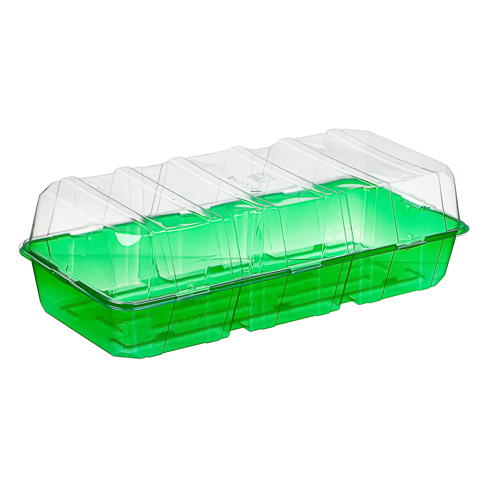 Минипарник с крышкой на 3 вставки (без вставок) дно крышка 1шт 57х18х7см			