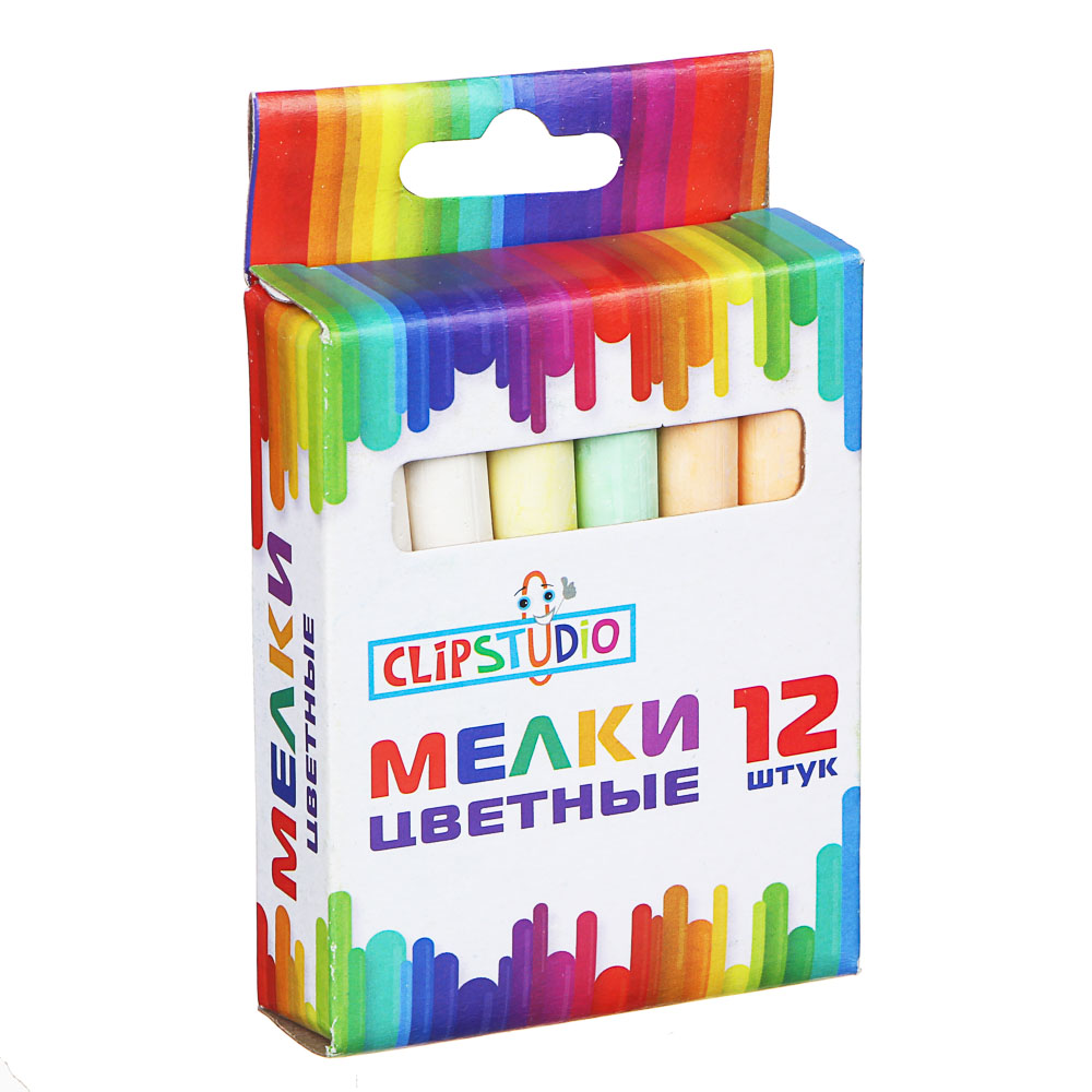 ClipStudio Мелки цветные 12шт