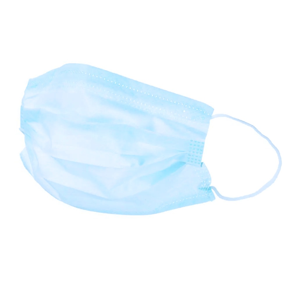 Трехслойная маска синяя (без упаковки)