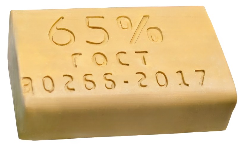 Мыло (Опт-Трейд) хозяйственное твердое 65% б/об 300гр