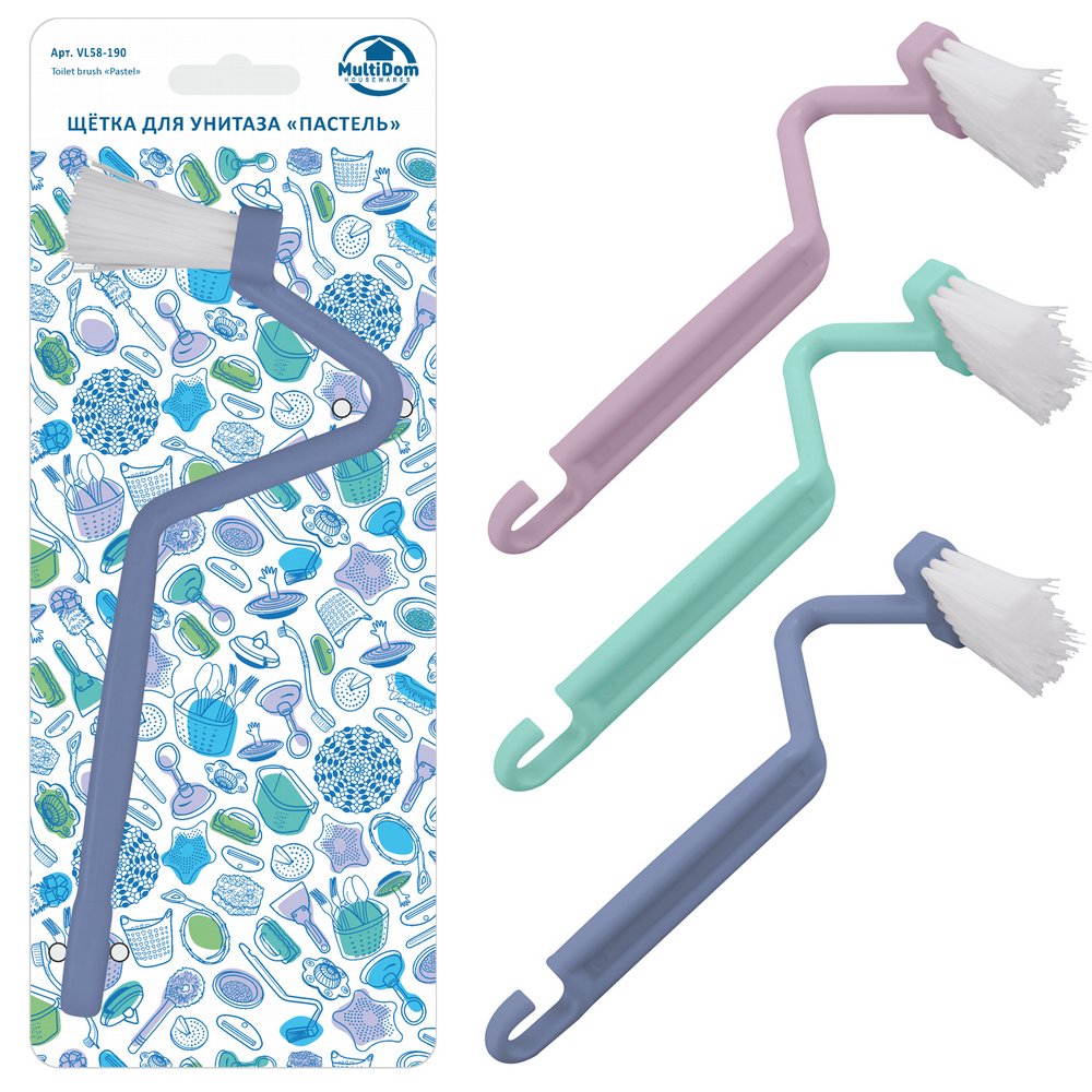 Щетка для унитаза "Пастель" 