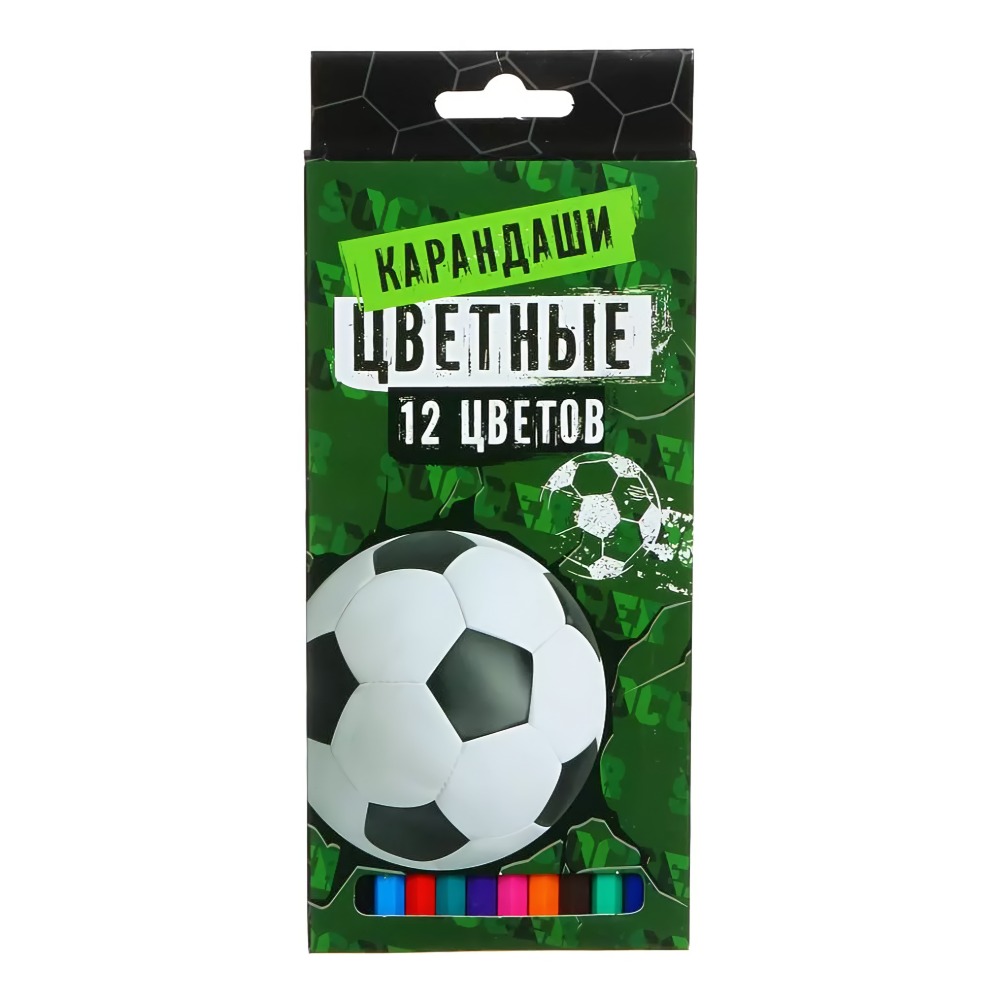СОККЕР Карандаши 12 цветов 