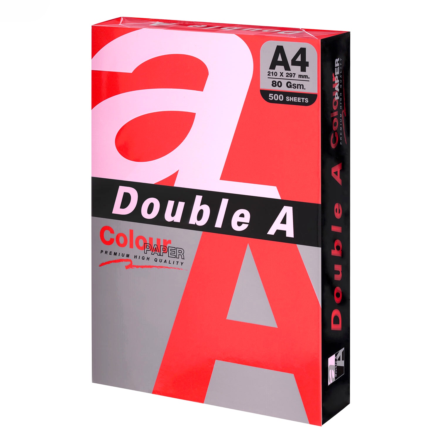 Бумага для принтера A4 Doublea интенсивный красный 500л