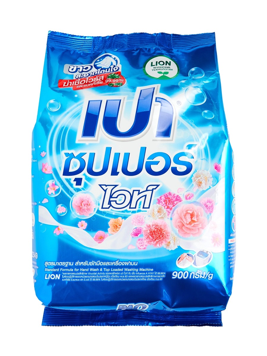 Pao Концентрированный стиральный порошок 900 гр. Для белого белья