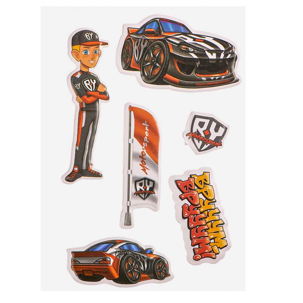 BY Наклейки пухлые 10х18см