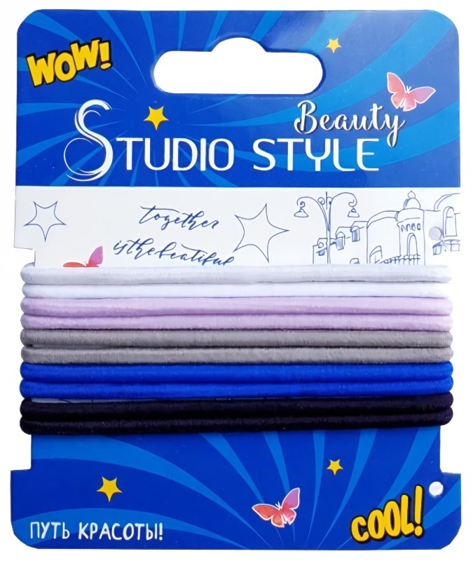 Украшение д/волос (резинка тонкая) 10шт цветная 45886