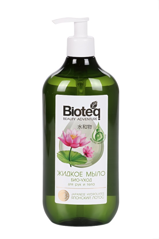 Bioteq Жидкое мыло био-уход для рук и тела с гидролатом японского лотоса 620мл