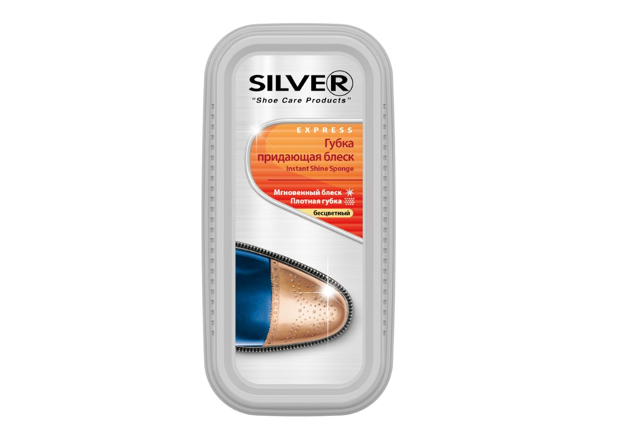 Silver губка для блеска широкая натуральная PS2102-03