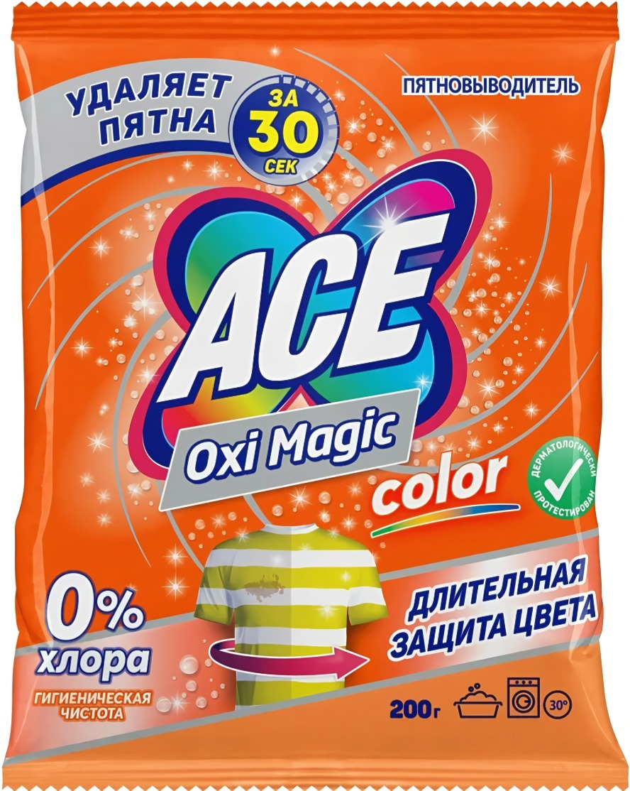 Ace Био+oximagic п/п усилитель стирального порошка 200гр 