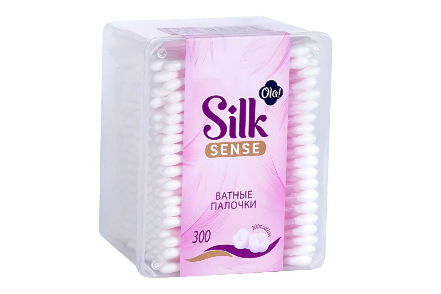 Ola ватные палочки банка Silk Sense 300шт