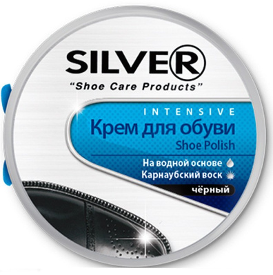 Silver Premium крем для обуви банка "Классик" 50мл CL2003 (черный)