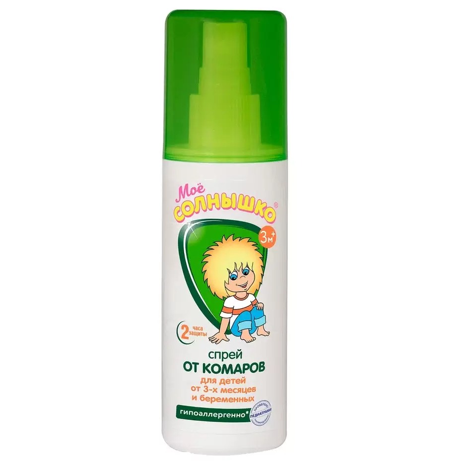 Мое солнышко спрей  от комаров детский защитный 100мл