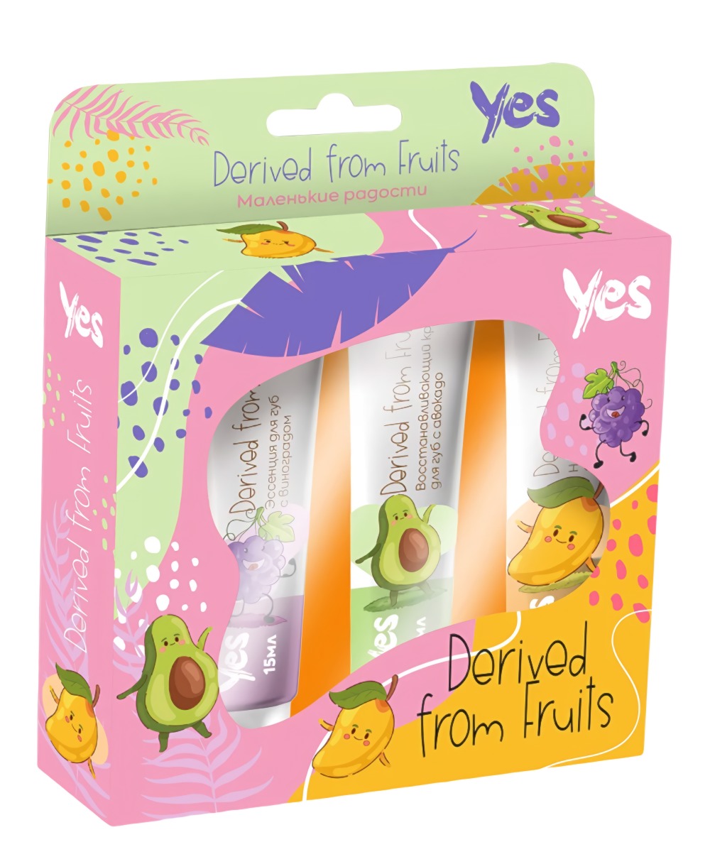 Yes Бальзамы для губ: Эссенция увл. 15мл+Маска питат. 15мл+Бальзам восстан.15мл 