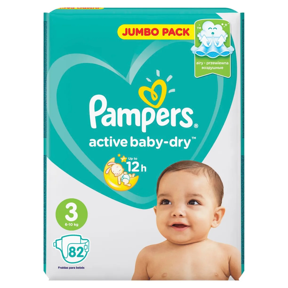 Pampers Active Baby миди 6-10 кг/82шт