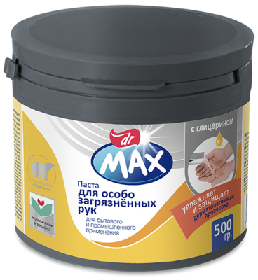 Dr Max паста с глицерином для особо загрязненных рук 500г