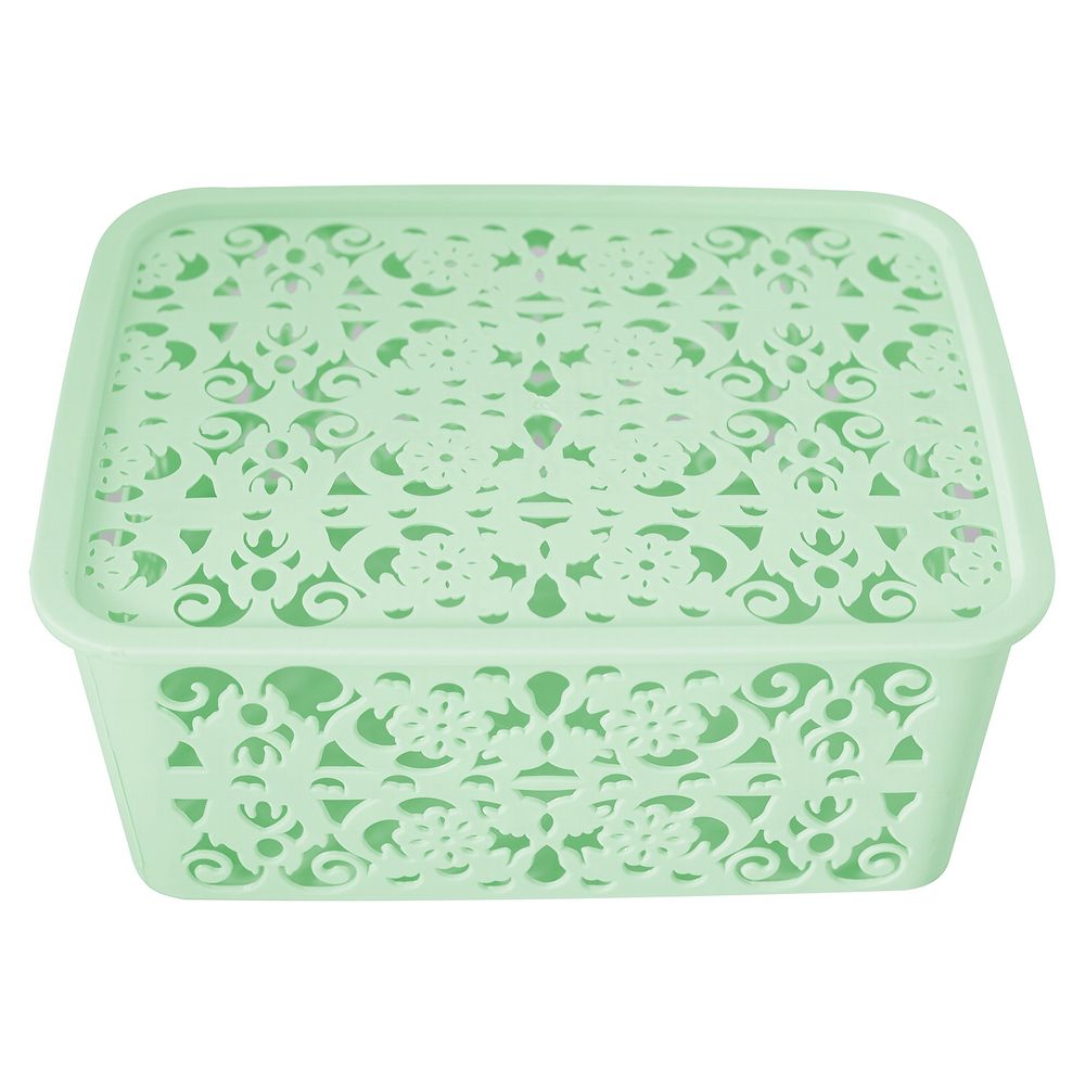 Корзина для хранения "Кроше" с крышкой 25х20х10см VL56-40