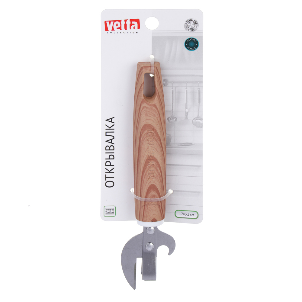 Vetta Открывалка, 17*3,5см, нерж.сталь, полипропилен