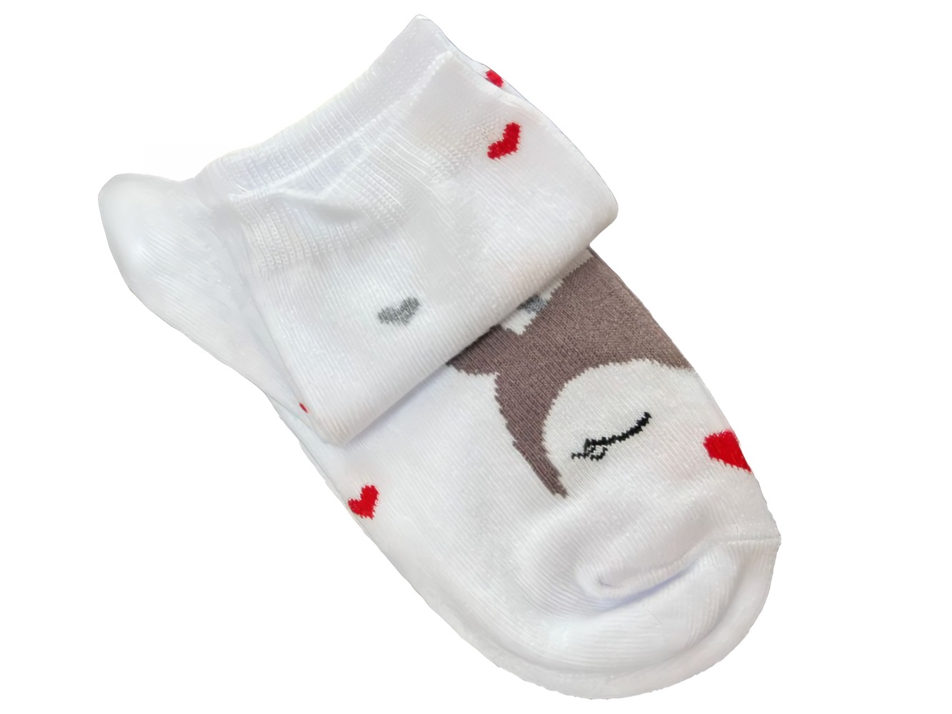 Носки женские арт.975ж олени с сердечками р23-25