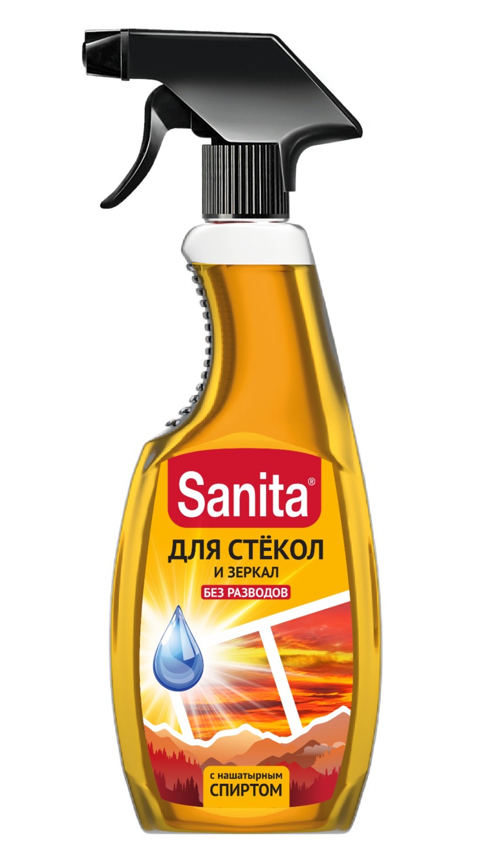 Санита спрей для стекол с нашатырным спиртом 500мл