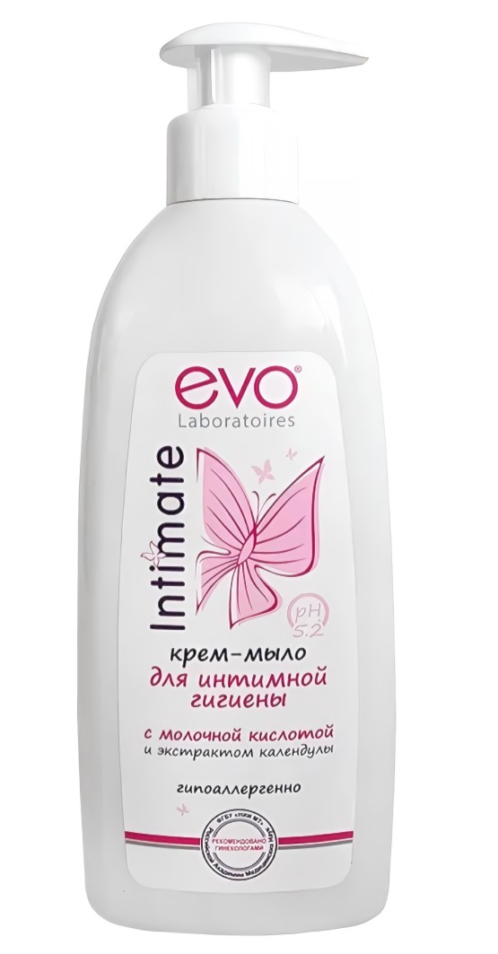 EVO жидкое мыло для интимной гигиены с молочной кислотой 200мл