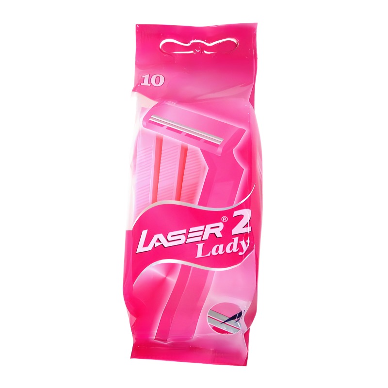 Разовые бритвы с двумя лезвиями "Лазер 2 Леди" 10 шт