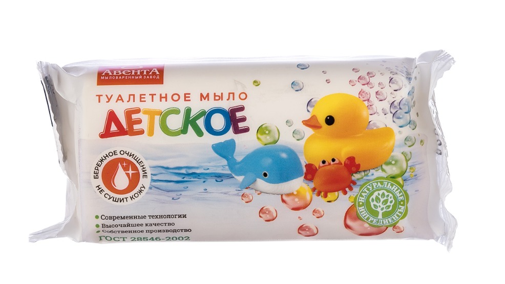 Мыло Туалетное Авента Детское в цветной упаковке 100гр
