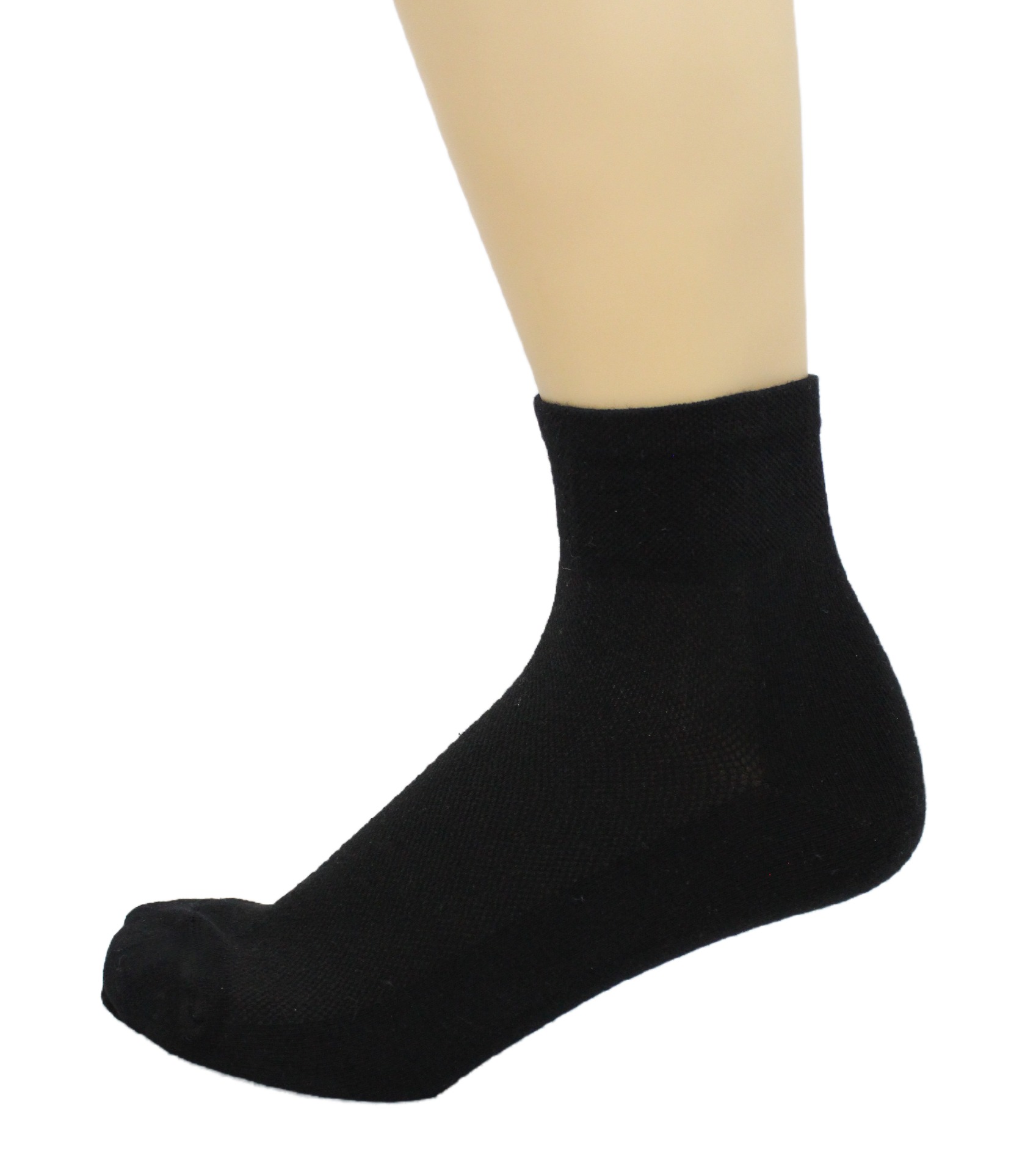 Носки мужские средний паголенок,сетка черные демисезон арт.2097 р25-27