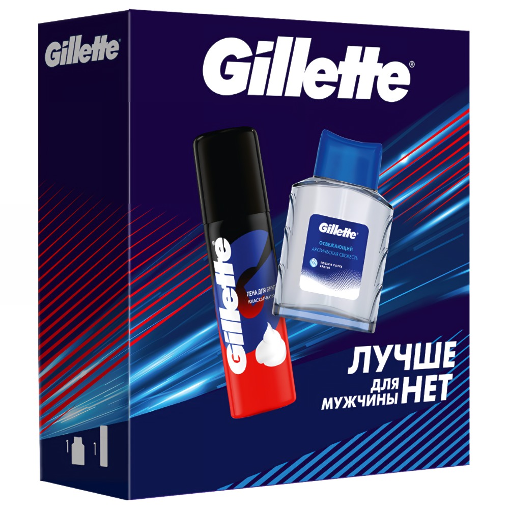 Series Лосьон после бритья Освежающий 50мл + Gillette Пена для бритья Классическая 50 мл