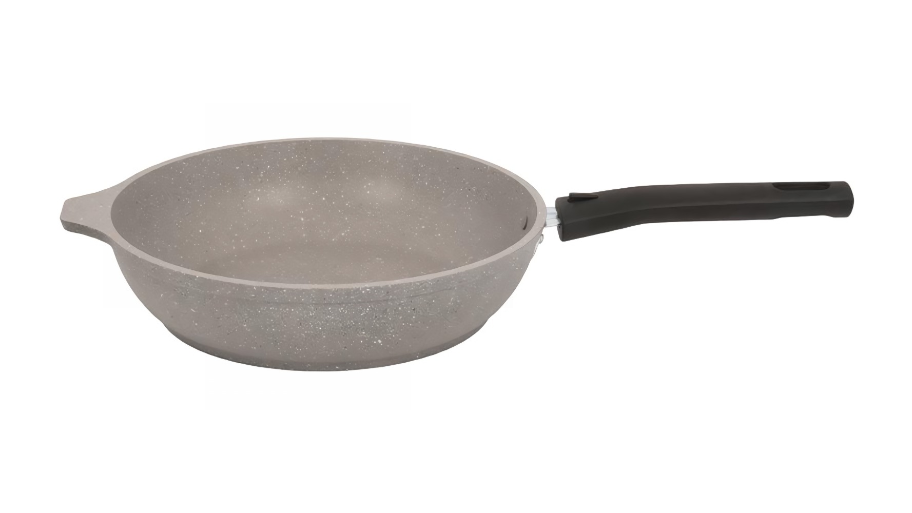 Сковорода Мраморная съем.ручка а/п светлый мрамор 240/60мм смс246а