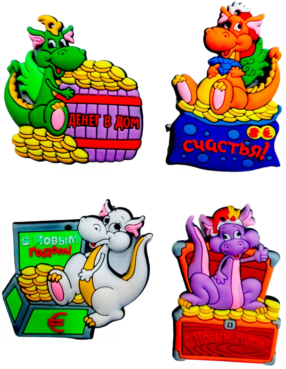 Магнит символ года 2024 pvc 5см